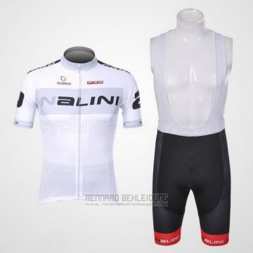 2012 Fahrradbekleidung Nalini Wei Trikot Kurzarm und Tragerhose