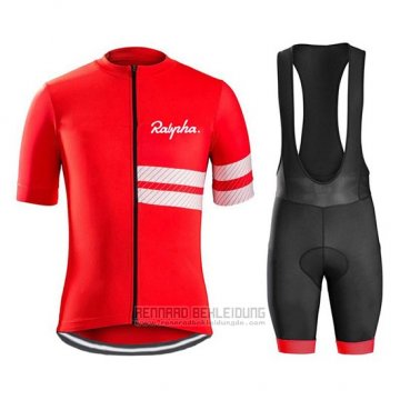 2019 Fahrradbekleidung Ralph Rot Wei Trikot Kurzarm und Tragerhose