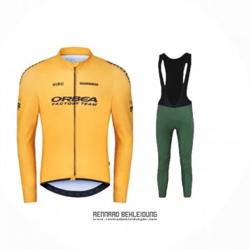 2024 Fahrradbekleidung Orbea Gelb Trikot Langarm Und Tragerhose