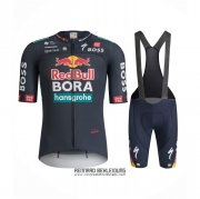 2024 Fahrradbekleidung Bora-Hansgrone Blau Trikot Kurzarm Und Tragerhose