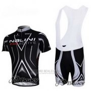 2012 Fahrradbekleidung Nalini Shwarz Trikot Kurzarm und Tragerhose