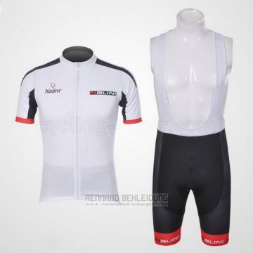 2012 Fahrradbekleidung Nalini Wei und Shwarz Trikot Kurzarm und Tragerhose