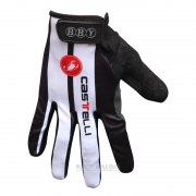 2014 Castelli Langfingerhandschuhe Radfahren Wei und Shwarz