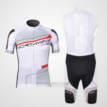 2012 Fahrradbekleidung Northwave Shwarz und Wei Trikot Kurzarm und Tragerhose