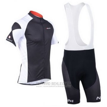 2013 Fahrradbekleidung Nalini Grau und Shwarz Trikot Kurzarm und Tragerhose