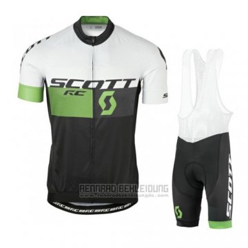 2016 Fahrradbekleidung Scott Wei und Grun Trikot Kurzarm und Tragerhose