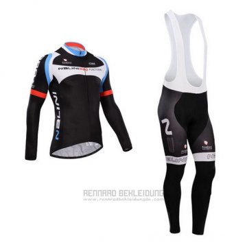 2014 Fahrradbekleidung Nalini Shwarz Trikot Langarm und Tragerhose