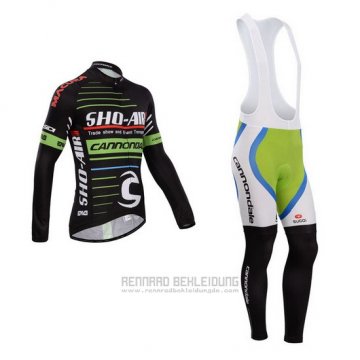 2014 Fahrradbekleidung Sho Air Cannondale Shwarz Trikot Langarm und Tragerhose