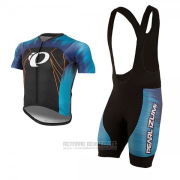 2017 Fahrradbekleidung Pearl Izumi Blau und Shwarz Trikot Kurzarm und Tragerhose