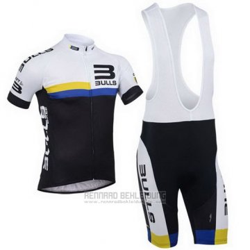 2013 Fahrradbekleidung Bulls Shwarz und Wei Trikot Kurzarm und Trikot Kurzarm und Tragerhose