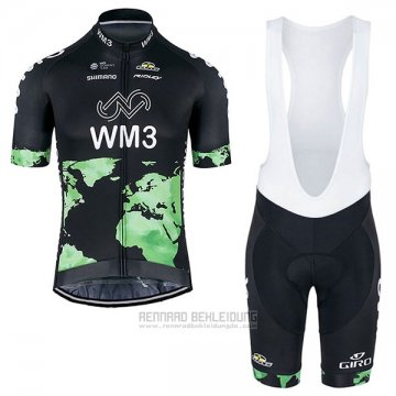 2017 Fahrradbekleidung Wm3 Shwarz Trikot Kurzarm und Tragerhose