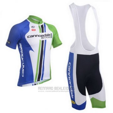 2013 Fahrradbekleidung Cannondale Champion Blau Trikot Kurzarm und Tragerhose