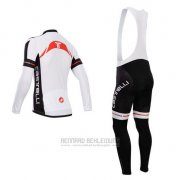 2014 Fahrradbekleidung Castelli Wei und Shwarz Trikot Kurzarm und Tragerhose