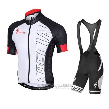 2015 Fahrradbekleidung Specialized Shwarz und Wei Trikot Kurzarm und Tragerhose