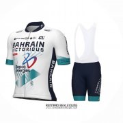 2024 Fahrradbekleidung Bahrain Victorious Wei Trikot Kurzarm Und Tragerhose