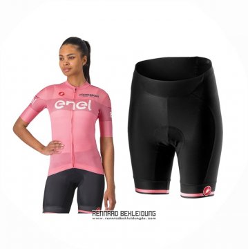 2024 Fahrradbekleidung Frau Giro D'italia Rosa Trikot Kurzarm Und Tragerhose