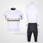 2011 Fahrradbekleidung Nalini Wei Trikot Kurzarm und Tragerhose