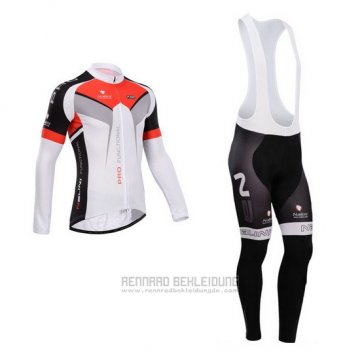 2014 Fahrradbekleidung Nalini Shwarz und Wei Trikot Langarm und Tragerhose