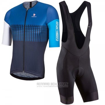 2017 Fahrradbekleidung Nalini Velodromo Blau Trikot Kurzarm und Tragerhose