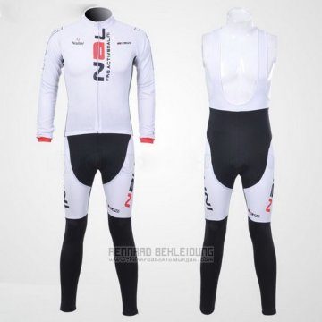 2012 Fahrradbekleidung Nalini Wei und Shwarz Trikot Langarm und Tragerhose