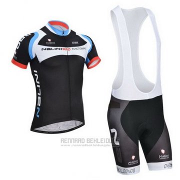 2014 Fahrradbekleidung Nalini Shwarz Trikot Kurzarm und Tragerhose