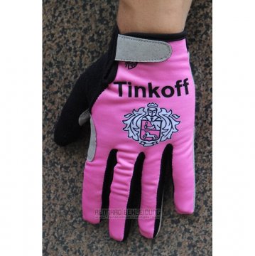 2020 Tinkoff Langfingerhandschuhe Radfahren Rosa