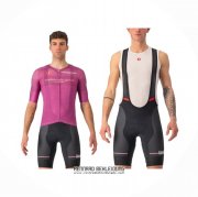 2024 Fahrradbekleidung Giro d'Italia Volett Trikot Kurzarm Und Tragerhose