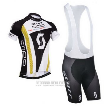 2014 Fahrradbekleidung Scott Shwarz und Wei Trikot Kurzarm und Tragerhose