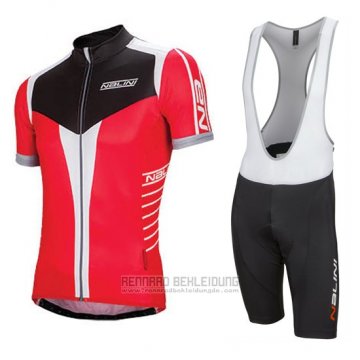 2016 Fahrradbekleidung Nalini Rot und Shwarz Trikot Kurzarm und Tragerhose