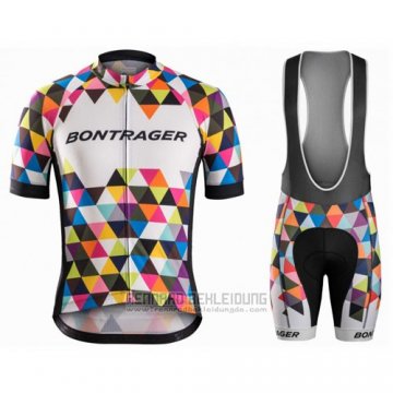 2016 Fahrradbekleidung Trek Bontrager Shwarz und Wei Trikot Kurzarm und Tragerhose