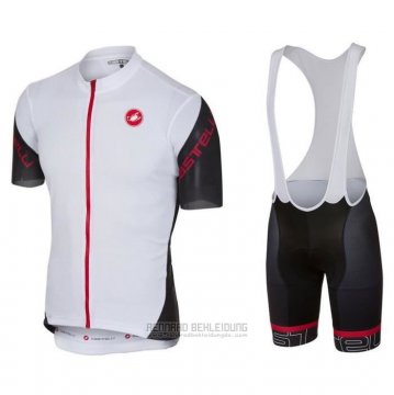 2020 Fahrradbekleidung Castelli Shwarz Wei Rot Trikot Kurzarm und Tragerhose