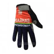 2017 Bahrain Merida Langfingerhandschuhe Radfahren