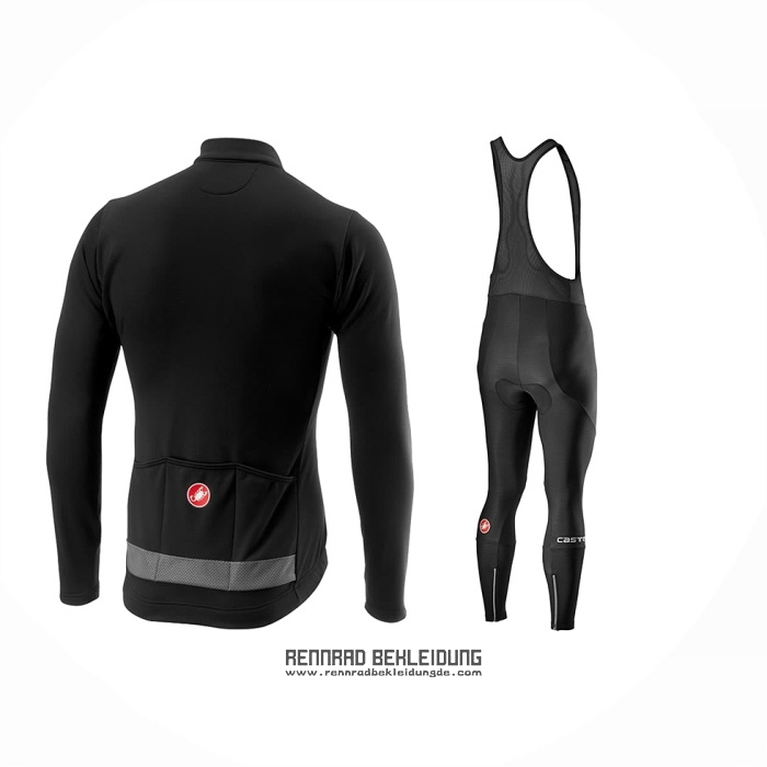 2024 Fahrradbekleidung Castelli Shwarz Trikot Langarm Und Tragerhose