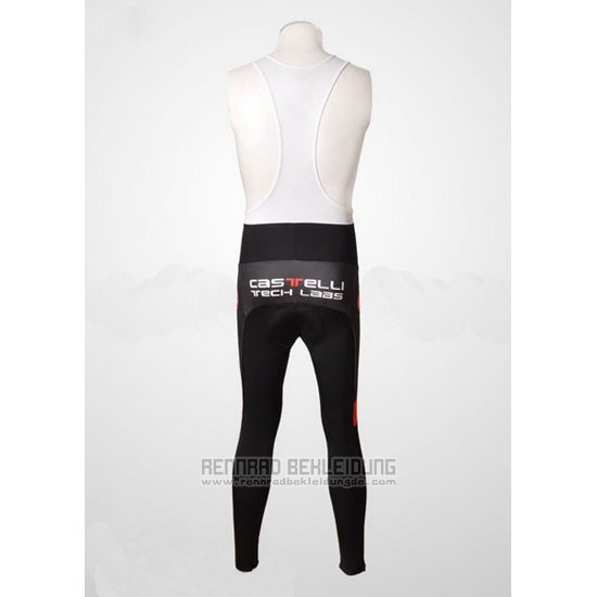 2010 Fahrradbekleidung Castelli Shwarz und Wei Trikot Langarm und Tragerhose