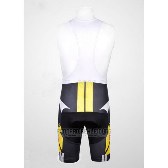 2011 Fahrradbekleidung Castelli Gelb und Shwarz Trikot Kurzarm und Tragerhose