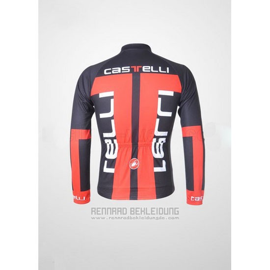 2011 Fahrradbekleidung Castelli Grau und Orange Trikot Langarm und Tragerhose