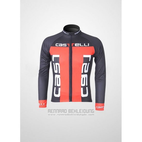 2011 Fahrradbekleidung Castelli Orange und Shwarz Trikot Langarm und Tragerhose