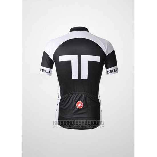 2011 Fahrradbekleidung Castelli Shwarz Trikot Kurzarm und Tragerhose