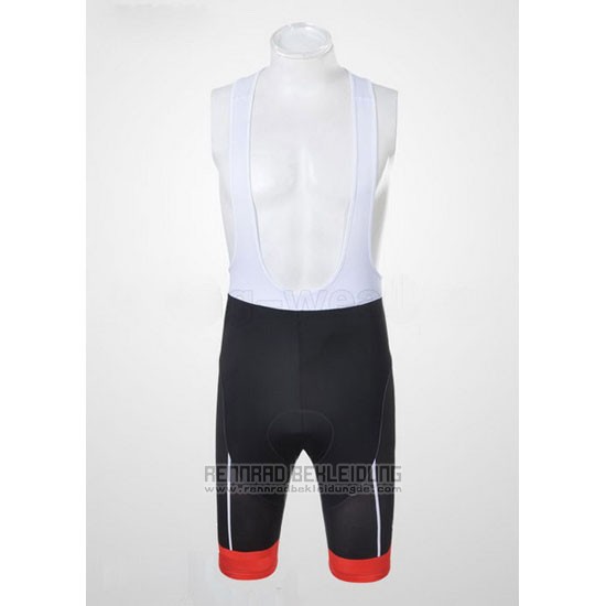 2011 Fahrradbekleidung Castelli Shwarz und Rot Trikot Kurzarm und Tragerhose