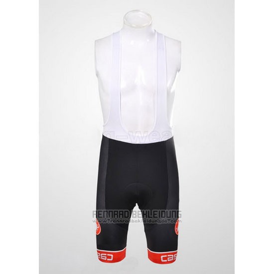 2011 Fahrradbekleidung Castelli Shwarz und Wei Trikot Kurzarm und Tragerhose