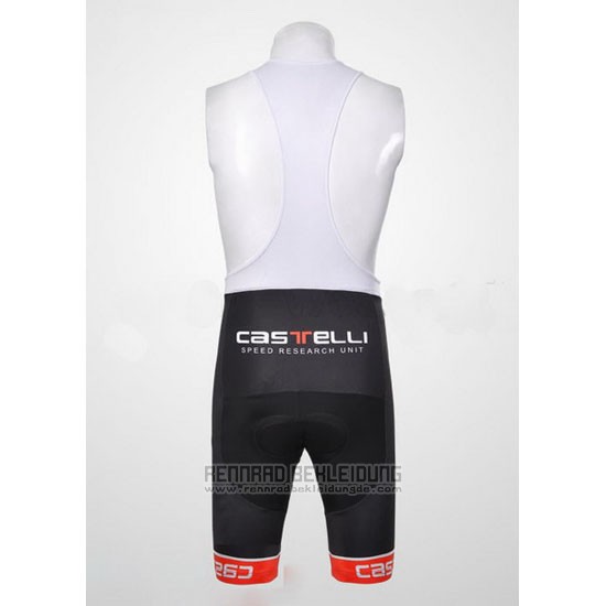 2011 Fahrradbekleidung Castelli Shwarz und Wei Trikot Kurzarm und Tragerhose