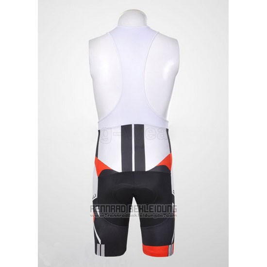 2011 Fahrradbekleidung Castelli Wei Trikot Kurzarm und Tragerhose