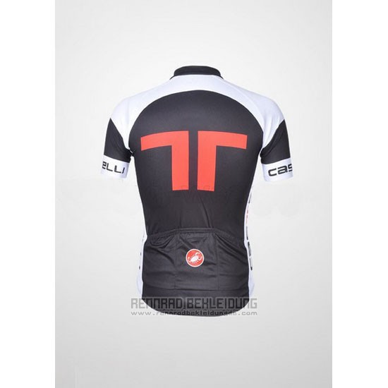 2011 Fahrradbekleidung Castelli Wei und Grau Trikot Kurzarm und Tragerhose