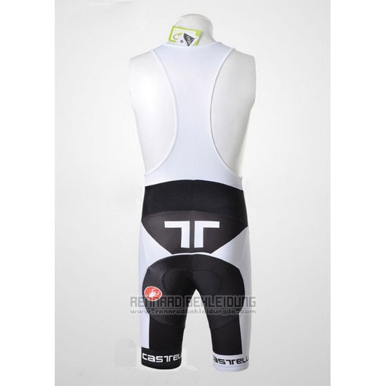 2011 Fahrradbekleidung Castelli Wei und Grau Trikot Kurzarm und Tragerhose