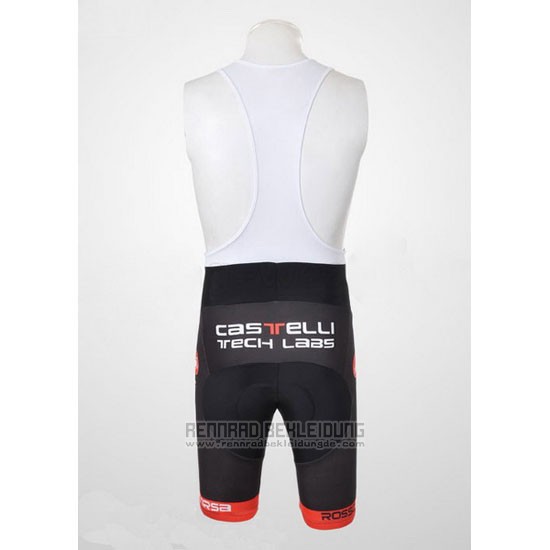 2011 Fahrradbekleidung Castelli Wei und Orange Trikot Kurzarm und Tragerhose