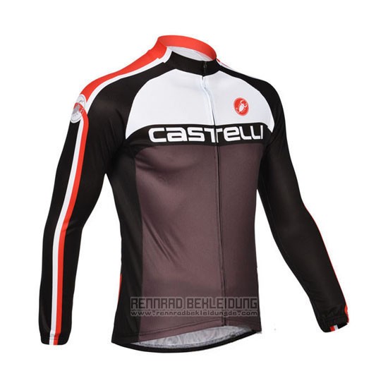 2013 Fahrradbekleidung Castelli Fuchsie Trikot Langarm und Tragerhose