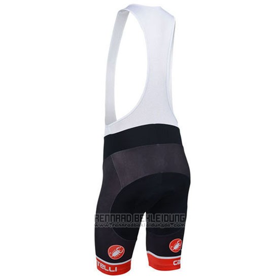 2013 Fahrradbekleidung Castelli Orange und Wei Trikot Kurzarm und Tragerhose