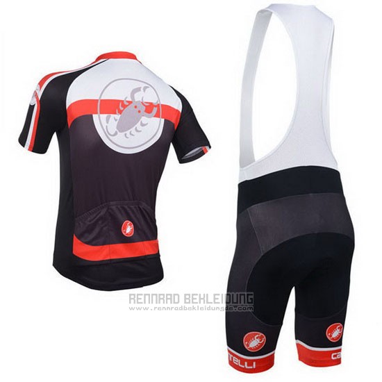 2013 Fahrradbekleidung Castelli Shwarz Trikot Kurzarm und Tragerhose