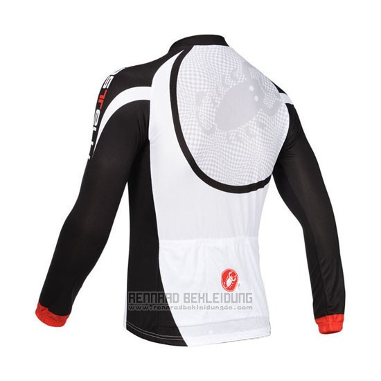 2013 Fahrradbekleidung Castelli Shwarz und Wei Trikot Langarm und Tragerhose