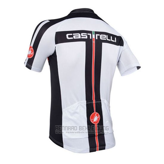 2013 Fahrradbekleidung Castelli Wei Trikot Kurzarm und Tragerhose